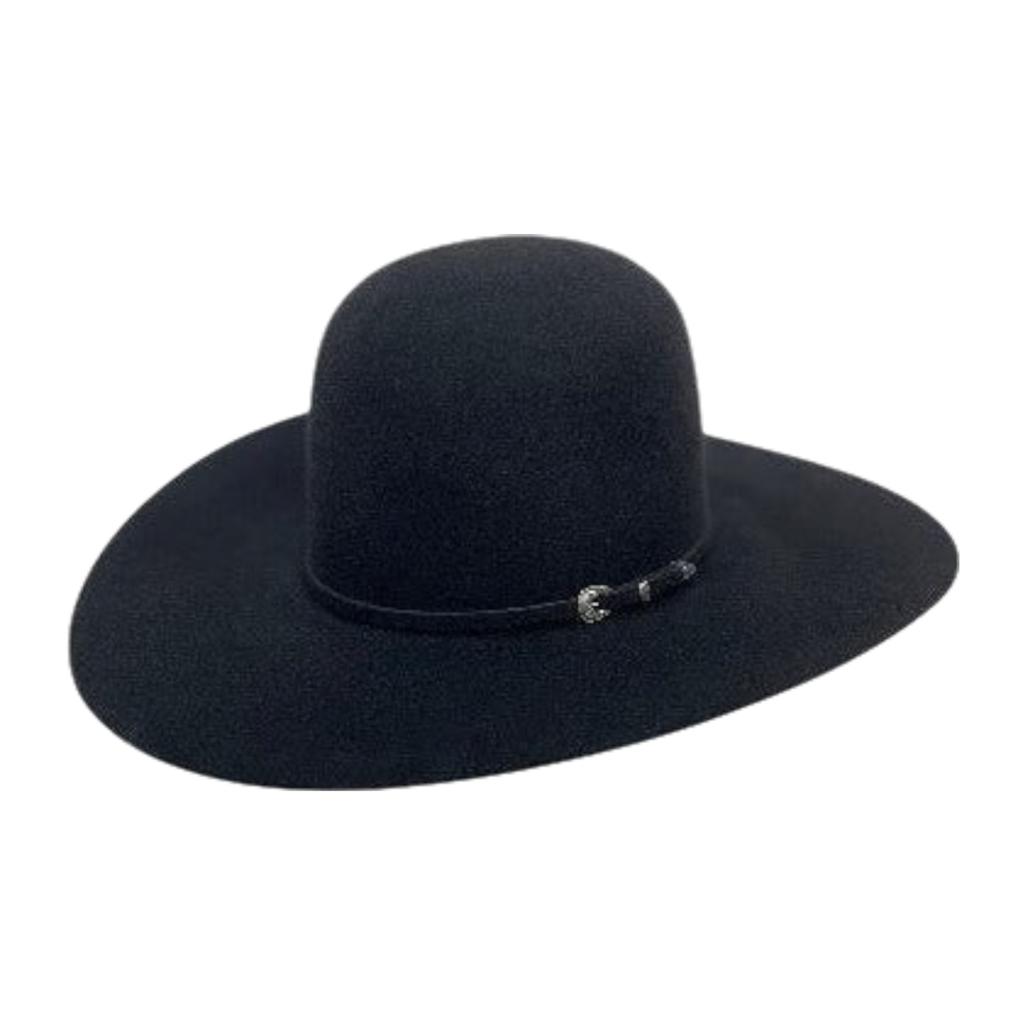 Rodeo King 7X Open Crown 4 1/4" Brim Black
