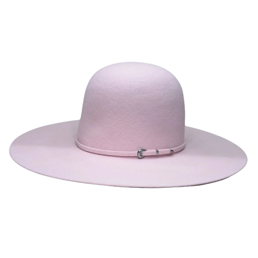 Rodeo King 3X  Open Crown  4 1/2" Brim Pink