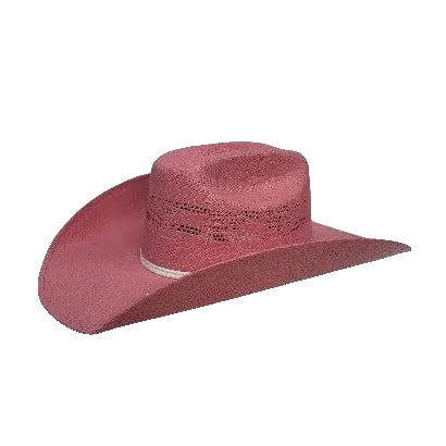 YOUTH PINK BANGORA STRAW HAT