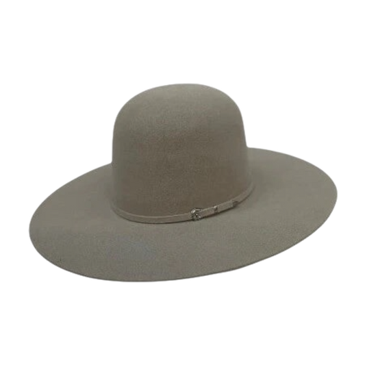 Rodeo King 7X Open Crown 4 1/4" Brim Silverbelly
