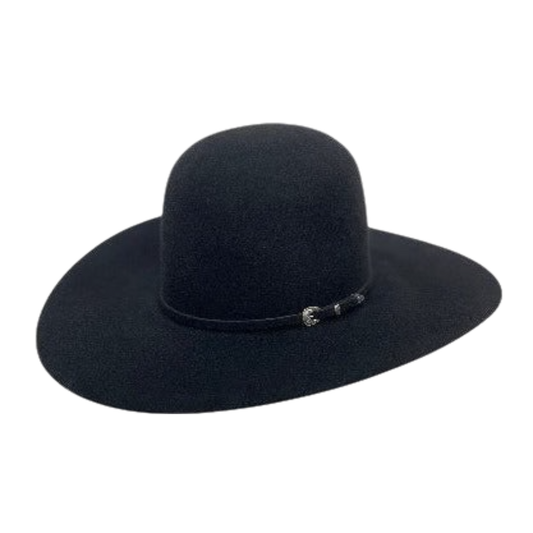 Rodeo King 7X Open Crown 4 1/4" Brim Black