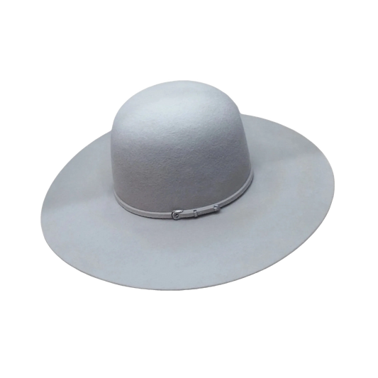Rodeo King 3X  Open Crown  4 1/2" Brim Silverbelly